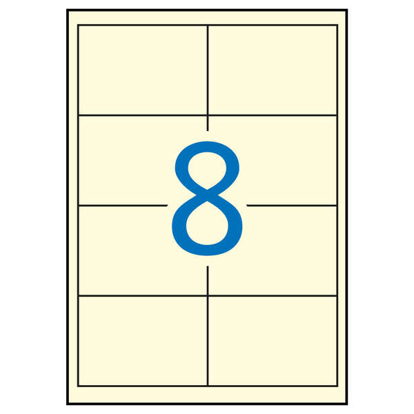 Apli Etiquetas Crema Permanentes 97.0 x 67.7 20 Hojas - Prinkweb