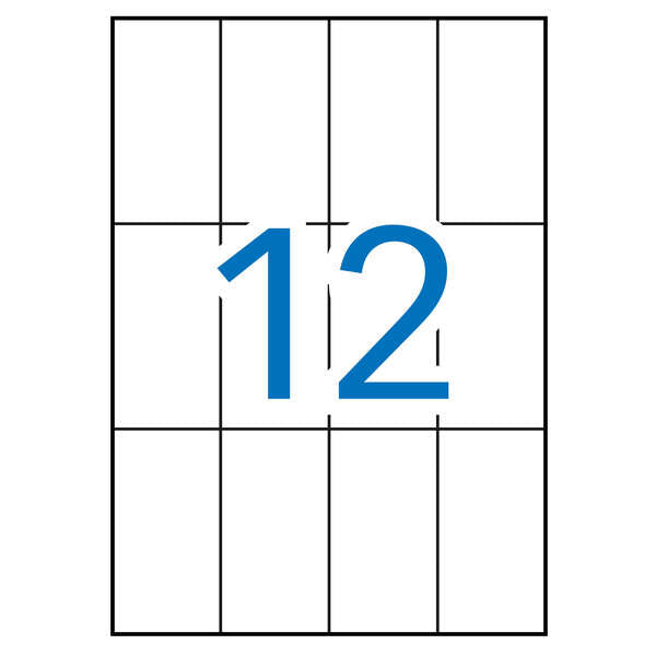 Apli Etiquetas A5 Blancas 70.0 x 37.0mm 15 Hojas - Prinkweb