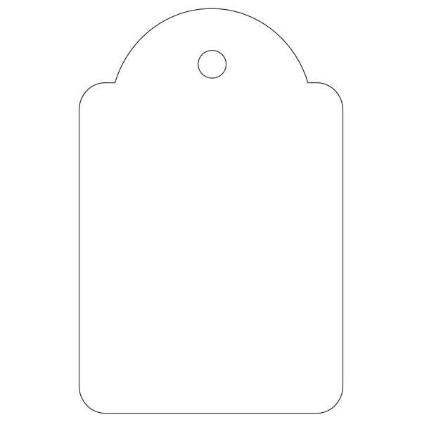 Apli Etiquetas Colgantes Blancas 28 x 43mm 100 U. - Prinkweb