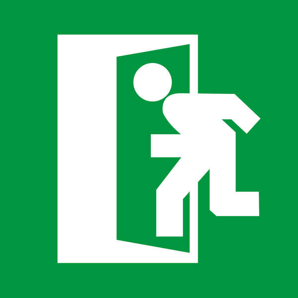 Apli Etiqueta Señalizacion Salida Emergencia 1 U. - Prinkweb