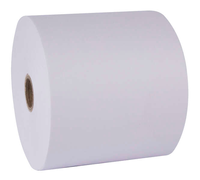 Apli Rollo de Papel Autocopiativo Blanco 75x65x12mm - Sin Necesidad de Carbon - Facil de Usar - Prinkweb