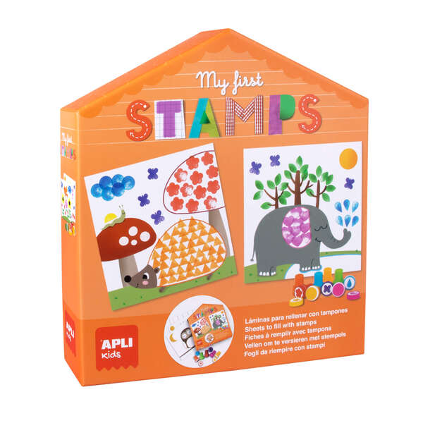 Apli Myfirststamps - Tampons pour enfants - Motifs variés et amusants - Faciles à utiliser
