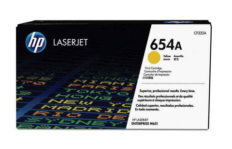HP CF332A Yellow Original Toner - 654A