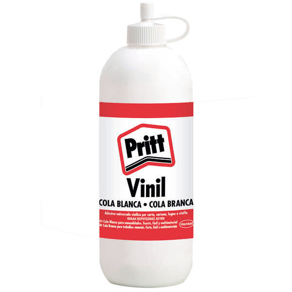 Cola branca Pritt em frasco de 250ml - Ideal para artesanato - Adesivo para diversos materiais