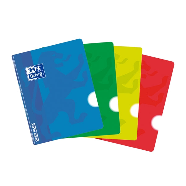 Oxford School Classic Openflex A5 - Tapa de Plastico - Libreta Grapada - Liso - 48 Hojas - Colores Surtidos - Cantidad: 10 - Prinkweb