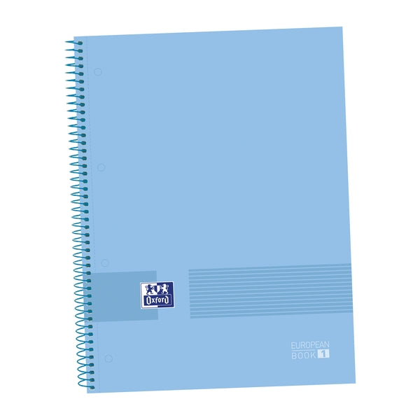 Oxford & You A4+ Europeanbook Tapa Extradura - Cuaderno de 80 Hojas - Tamaño A4+ - Color Azul - Cantidad: 5 - Prinkweb