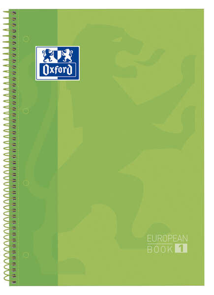 Oxford School Classic Europeanbook 1 A4+ Tapa Extradura - 80 Hojas - Color Verde Manzana - Cantidad: 5 - Prinkweb
