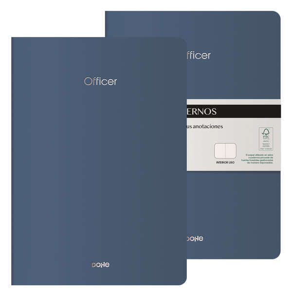 Dohe Cuadernos de Cartulina de Colores - 300gr - Estampacion en Portada - Puntas Redondeadas - Lomo Redondo - Encuadernacion Cosida - 40 Hojas Lisas - Papel Ahuesado 90gr - Retractilados en 2 Unidades - Cantidad: 2 - Prinkweb