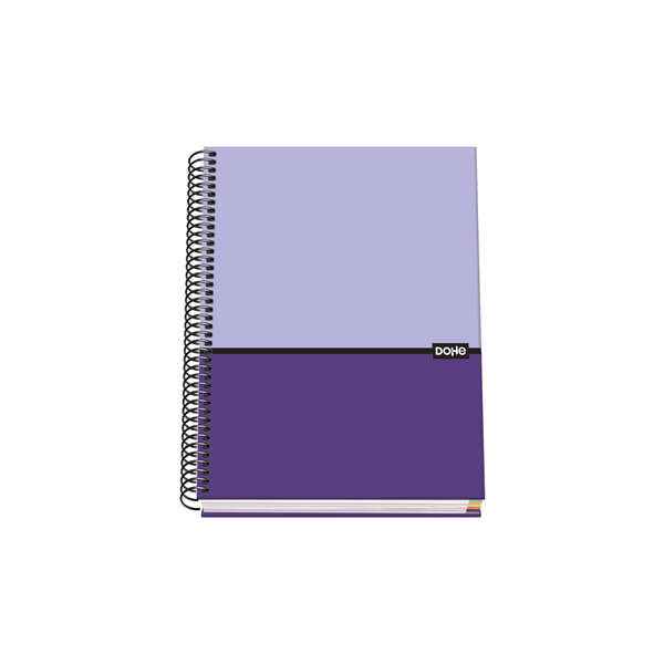 Dohe Cuaderno Espiral Tapa Dura A5 - 162x210mm - Cubierta Carton Forrado - Interior 100 Hojas 90g Microperforadas - Cuadricula 5mm - Prinkweb