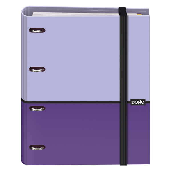 Dohe Cuaderno de Notas - 35mm - Cubierta en Carton Forrado con Papel Impreso a Todo Color y Plastificado Brillo - Mecanismo de 4 Anillas Mixtas Niqueladas - Interior de 100 Hojas en Papel Offset de 90gr - Prinkweb