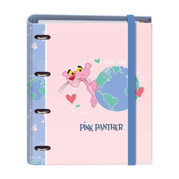 Dohe Cuaderno de Notas - 35mm - Cubierta en Carton Forrado con Papel Impreso a Todo Color y Plastificado Brillo - Mecanismo de 4 Anillas Mixtas Niqueladas - Prinkweb