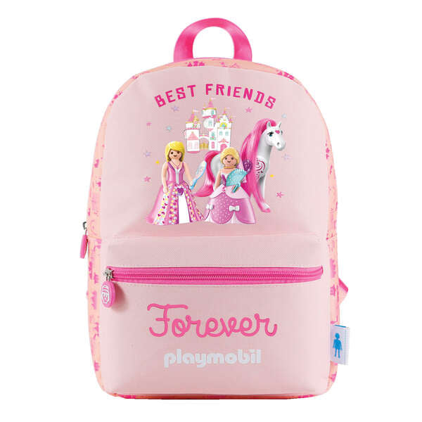 Sac à dos enfant Dohe en polyester - Bretelles larges et renforcées - Grand compartiment principal avec fermeture éclair - Poches intérieures et avant zippées - Rembourré et renforcé