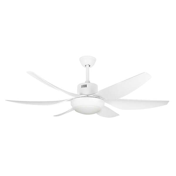 Ventilateur de plafond Orbegozo CP 100138 avec éclairage LED - Moteur CC basse consommation - Fonction réversible - Minuterie - Télécommande - Idéal pour les grands espaces