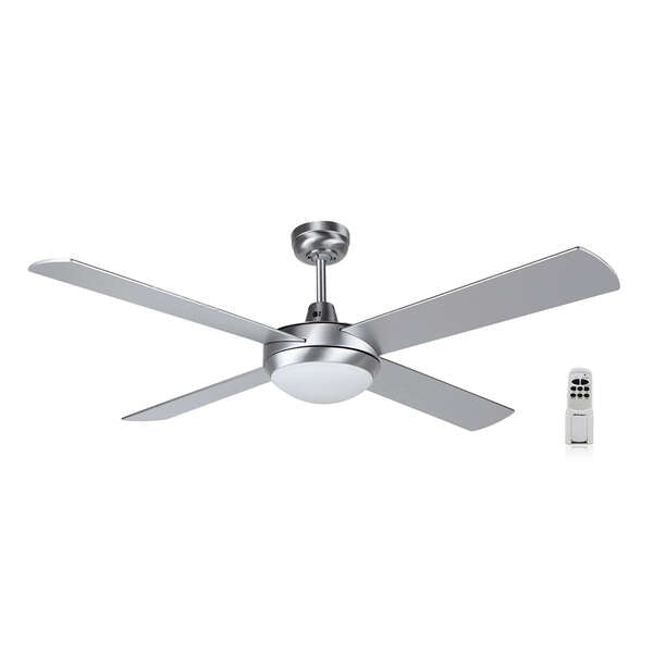 Ventilateur de plafond Orbegozo CP 77132 argenté - Silencieux et efficace - Télécommande - Économies d'énergie - Élégance et confort