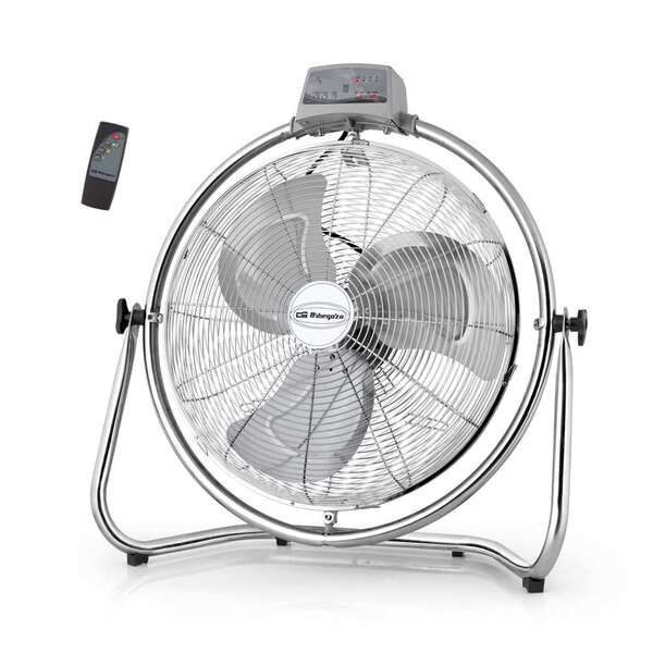 Ventilateur industriel oscillant Orbegozo PWM 2232 - Puissant et sûr - 3 vitesses - Poignée de transport - Télécommande - Tête multidirectionnelle