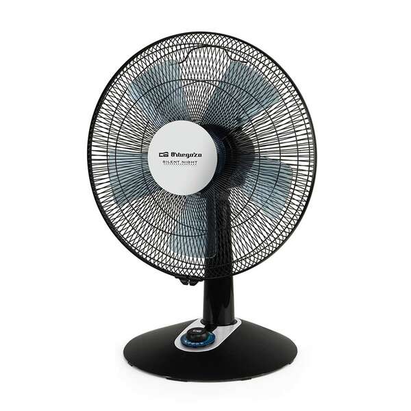 Ventilateur de bureau Orbegozo TF 0139 : élégant et puissant – Puissance : 45 W – 2 vitesses + Turbo + Silencieux – Diamètre : 35 cm – Design moderne – Oscillation automatique