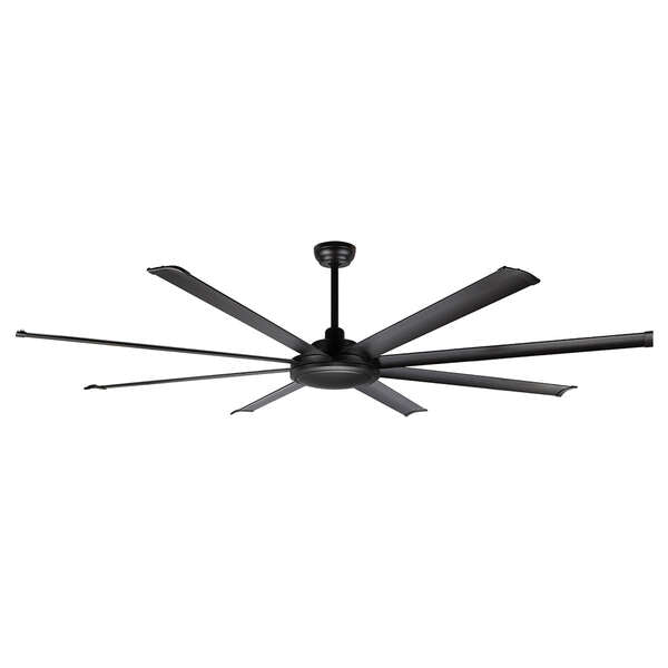Ventilateur de plafond industriel Orbegozo Megabreeze - Moteur CC puissant et efficace - 6 vitesses - 8 pales silencieuses - Mode réversible - Minuterie - Télécommande