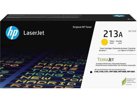 HP W2132A Amarillo Cartucho de Toner Original - 213A - Prinkweb