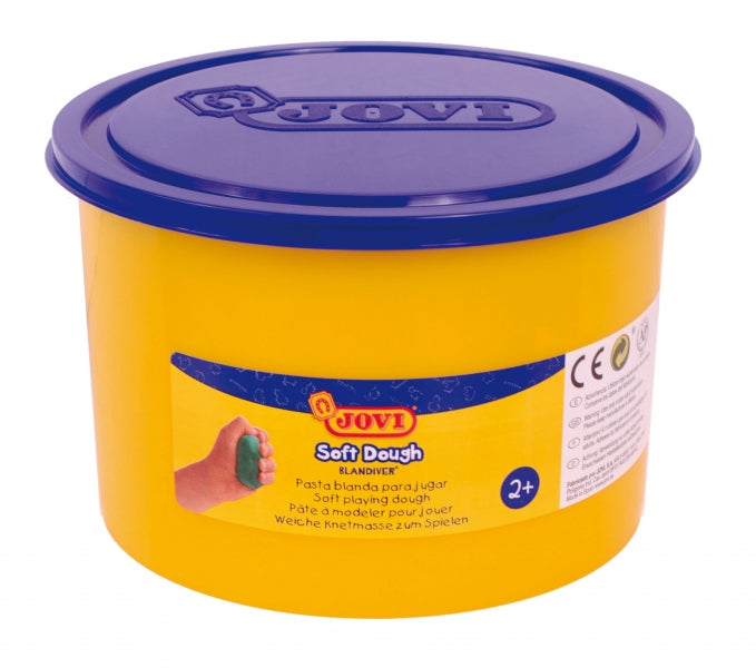 Massa de Modelar Jovi Soft Dough Blandive 460g - Macia e Flexível - Fácil de Amassar e Moldar - Ideal para Iniciantes em Modelagem - Azul