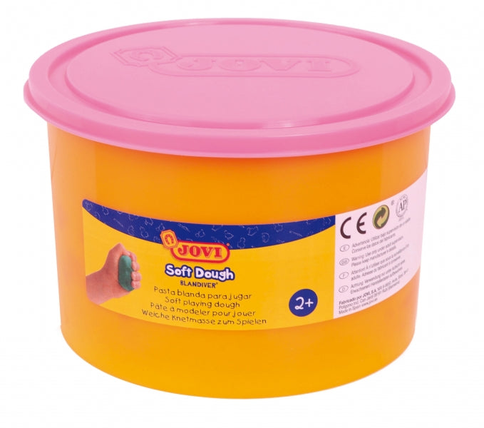 Pâte à modeler Jovi Soft Dough 460 g - Souple et flexible - Facile à pétrir et à modeler - Idéale pour les débutants - Rose