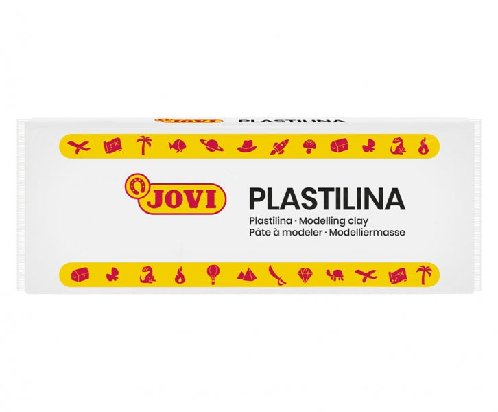 Caixa de 15 tabletes de massa de modelar Jovi de 150g - 100% vegetal - Altamente moldável - Não seca - Sem glúten - Misturável - Sem alergénios - Branca