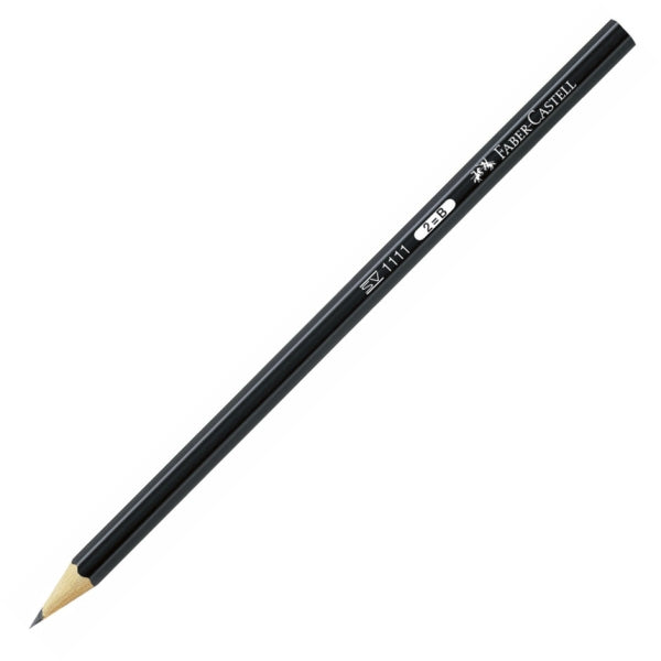 Crayon graphite Faber-Castell Castell 1111 B - Mine incassable - Corps avec revêtement