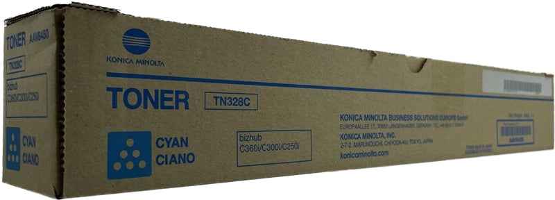 Konica Minolta TN328 Cyan Cartucho de Toner Original - AAV8450/TN328C - Prinkweb