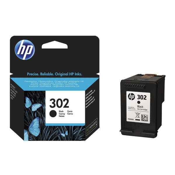 HP 302 Negro Cartucho de Tinta Original - F6U66AE - Prinkweb