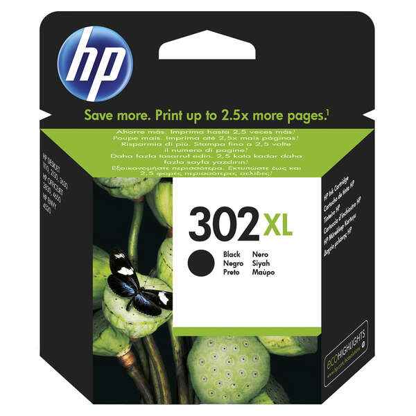 HP 302XL Negro Cartucho de Tinta Original - F6U68AE - Prinkweb