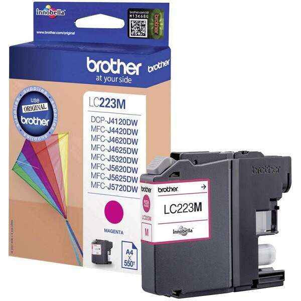 Brother LC223 Magenta Cartucho de Tinta Original - LC223MBP - Prinkweb