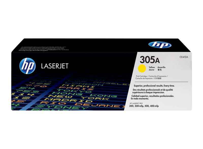 HP CE412A Amarillo Cartucho de Toner Original - 305A - Prinkweb