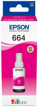Epson T6643 Magenta Botella de Tinta Original - C13T664340 - Prinkweb