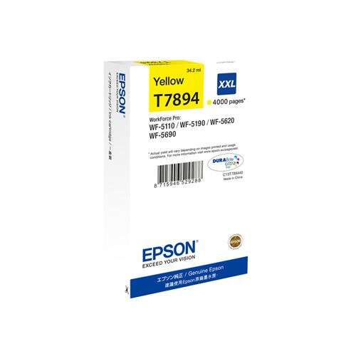 Epson T7894 Amarillo Cartucho de Tinta Original - C13T789440 - Prinkweb