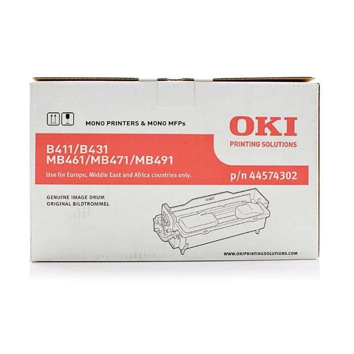OKI B411/B431/MB461/MB471/MB491/B412/B432/B512/MB472/MB492/MB562 Tambor de Imagen Original - 44574302 (Drum) - Prinkweb