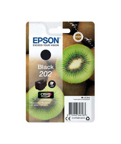 Epson 202 Negro Cartucho de Tinta Original - C13T02E14010 - Prinkweb