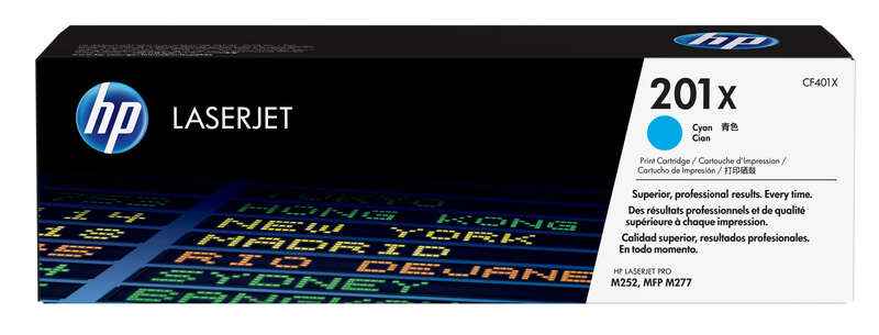 HP CF401X Cyan Cartucho de Toner Original - 201X - Prinkweb