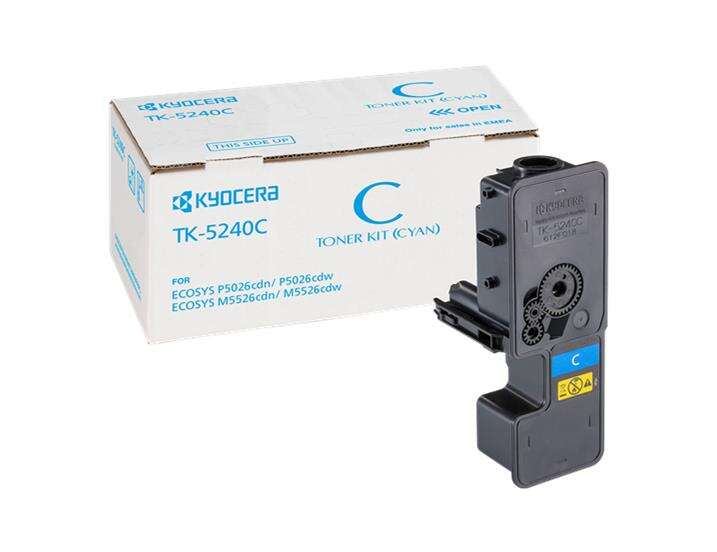 Kyocera TK5240 Cyan Cartucho de Toner Original - 1T02R7CNL0/TK5240C - Prinkweb