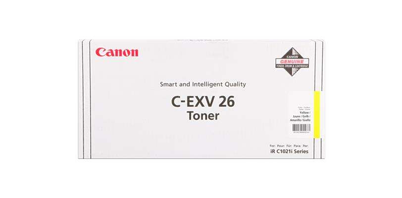 Canon CEXV26 Amarillo Cartucho de Toner Original - 1657B006 - Prinkweb