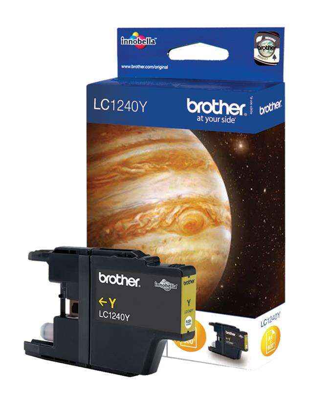 Brother LC1240 Amarillo Cartucho de Tinta Original - LC1240YBP - Prinkweb