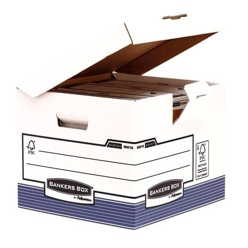 Pasta para Arquivo Fellowes com Tampa Fixa Azul/Branca