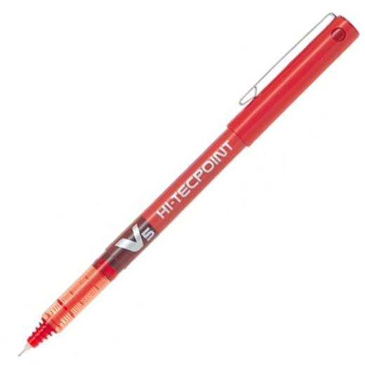 PILOT ROLLER TINTA LÍQUIDA V-5 HI-TECPOINT ROJO - Prinkweb