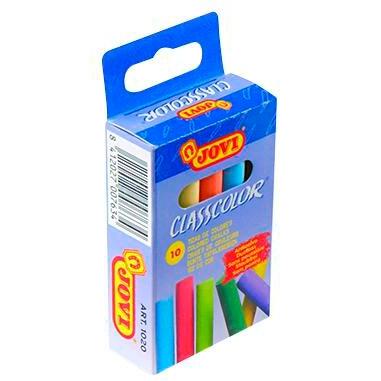 JOVI TIZAS CLASSCOLOR SCHOOL ANTIPOLVO 80MM CAJA 10 UD C/SURTIDOS - Prinkweb