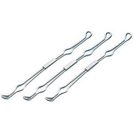 COMPRESSEURS MÉTALLIQUES ESSELTE POUR CLASSEURS À ANNEAUX - SACHET DE 10 -