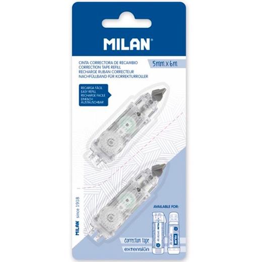 RECHARGE DE BANDE CORRECTIONNELLE CYLINDRIQUE MILAN ET RALLONGE 5MMX6M BLISTER 2 UNITÉS