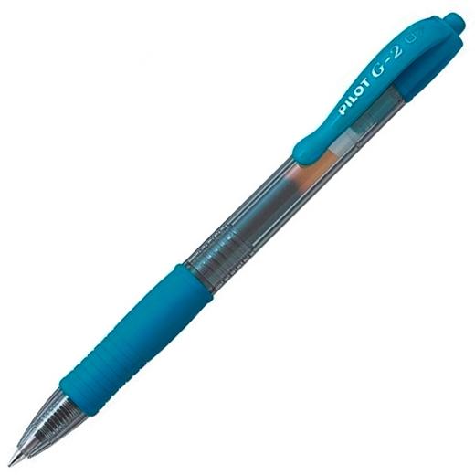 PILOT BOLÍGRAFO TINTA DE GEL AZUL G-2 0.7 RETRÁCTIL AZUL TURQUESA - Prinkweb