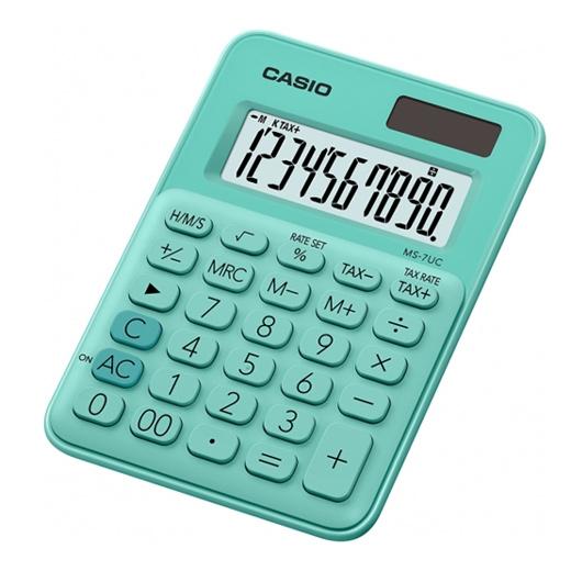 CALCULATRICE DE BUREAU VERTE CASIO À 10 CHIFFRES