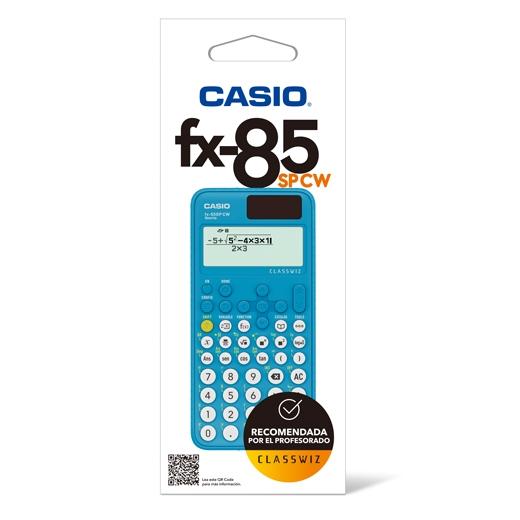 Calculatrice scientifique CASIO FX-85SPCW bleue, plus de 300 fonctions
