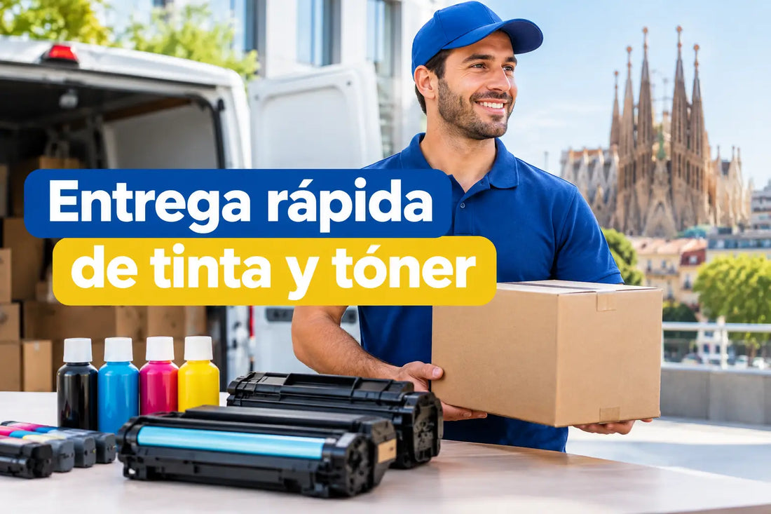 Entrega rápida de tinta y tóner en Barcelona