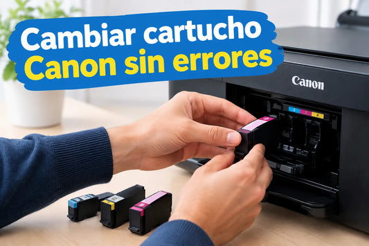 Cambiar cartucho Canon sin errores paso a paso