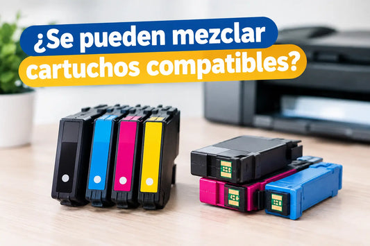 ¿Se pueden mezclar cartuchos compatibles?